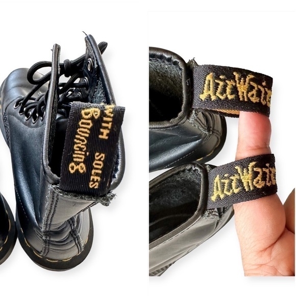 Dr.‎ Martens Women's 8-Eye Boots, Black  Leather, Size 7 - Picture 11 of 14